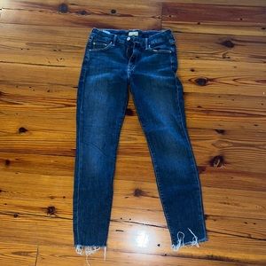 Mother denim looker ankle fray in girl crush